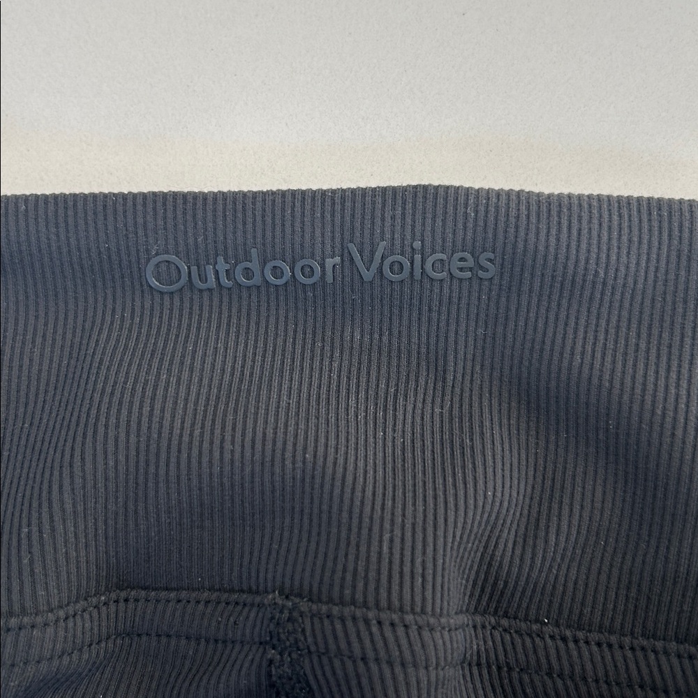 Outdoor Voices Superform Rib Flare Pants Black Medium - Picture 4 of 5